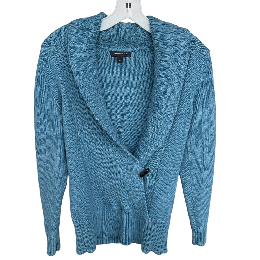Banana Republic Factory Sweater Womens Small Knit Barrel Button